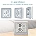 MiaoMiaoCe Digital Hygrometer Thermometer Indoor, Humidity Monitor with Temperature Gauge Humidity Meter, E-Ink Screen Multifunctional Hygrometer for Baby, Kids, Home, Car, Office, etc.