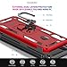 LeYi Compatible for Samsung Galaxy A20S Case (Not Fit A20) with Tempered Glass Screen Protector [2 Pack], [Military Grade] Protective Phone Case with Car Ring Holder Kickstand for Samsung A20S, Red