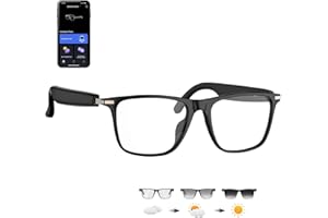 XOOMEER Ai Translation Smart Glasses with ChatGPT,Bluetooth Glasses with 164+ Language Translation,Translator Glasses Physical Color-Change Lenses,Multifunctional Audio Eyewear for Women Men (M01)4.0 out of 5 stars 162 offers from $28.00