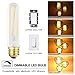 LEOOLS Led Frosted Bulb T10 Dimmable 12W Led Tubular Bulbs, 80-100 Watt Incandescent Bulb Equivalent 2700K Warm White,Frosted Glass Shape Appliance Light Bulbs,3 Pack.