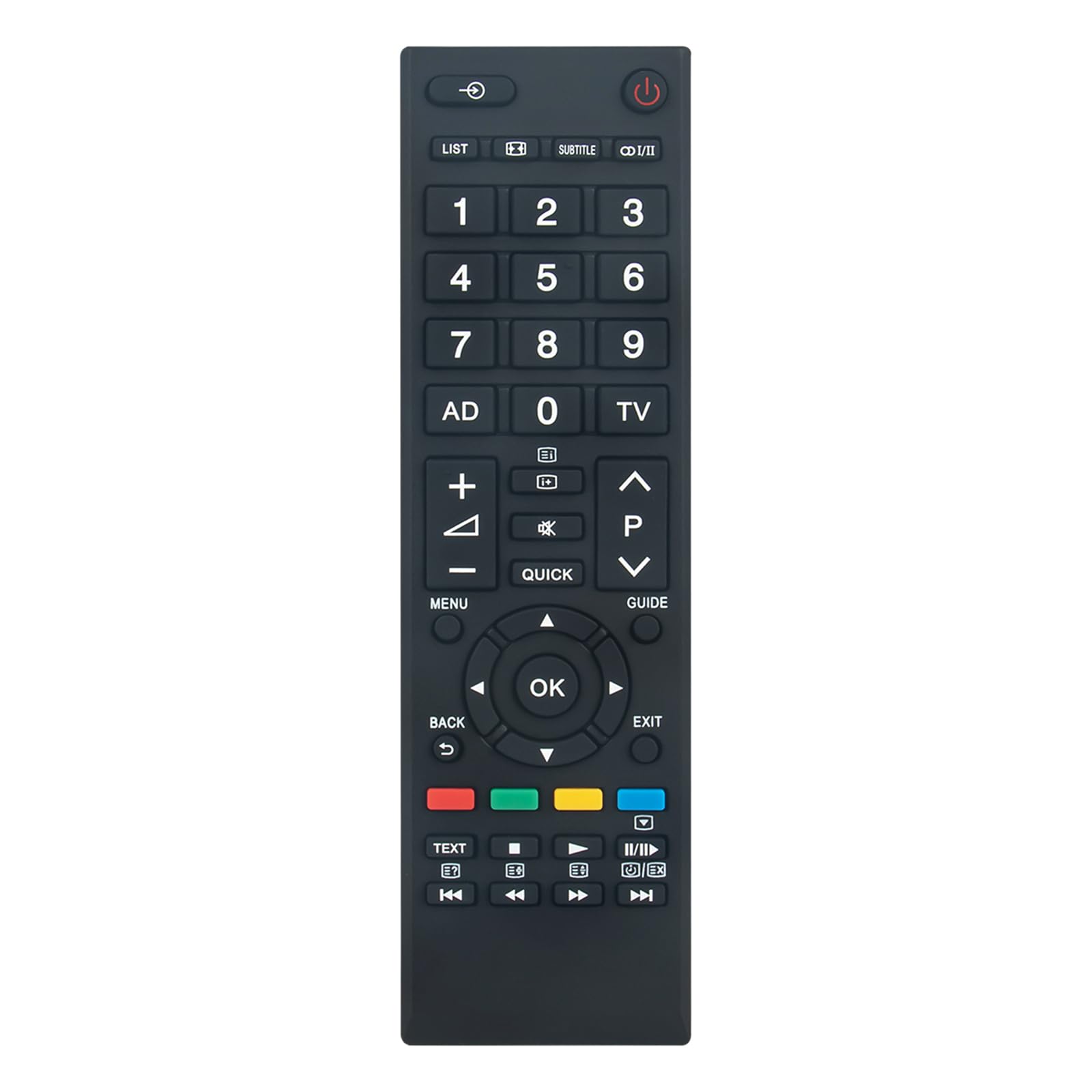 AULCMEET Replacement Remote Control CT-90386 Fit for Toshiba LCD TV Sub CT-90336 CT-90326 CT-90380 CT-90345 CT-90351 CT-90329 CT-90325