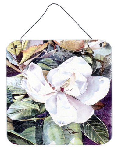 Caroline's Treasures 8002DS66 Flower-Magnolia Aluminum Metal Wall or Door Hanging Prints, 6 x 6", Multicolor