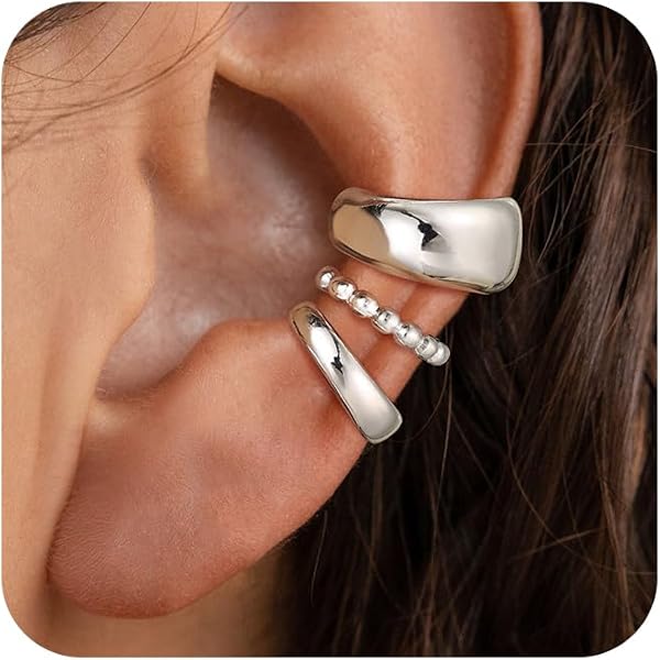 Claw Earrings For Women Dainty Gold Silver Zircon Cuff Earrings Four Claw Half Hoop Stud Earring Minimalist Huggie Ear Wrap Piercing For Birthday Valentines Day Christmas Gifts 13832019 14y0ow