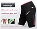 Santic Women's Cycling Shorts 4D Padded Elastic Comfortable Bike Shorts Black-Pink
