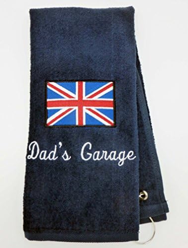 Mana Trading Custom Personalized Embroidered Golf Towel UK Flag