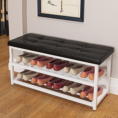 LWJJXJ Shoe Rack Zapatero Arte de hierro Multicapa Hogar Simple Almacenamiento de calzado a prueba de polvo Tipo económico Moderno Banco de zapatos de montaje (Color : C)