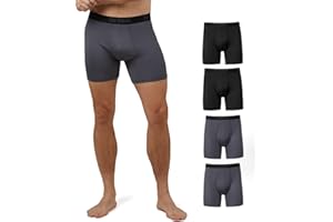 32 DEGREES 32º DEGREES mens Mens 4-pack Active Mesh Quick Dry Performance Boxer Brief