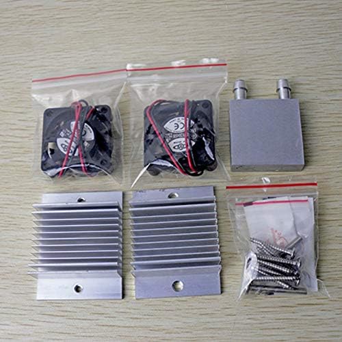 MXECO DIY Thermoelectric Sets Peltier Cooling Water Cooling Systems + Fan + 2 Pcs. Tec1-12706 Coolers Thermoelectric Peltier Cooler