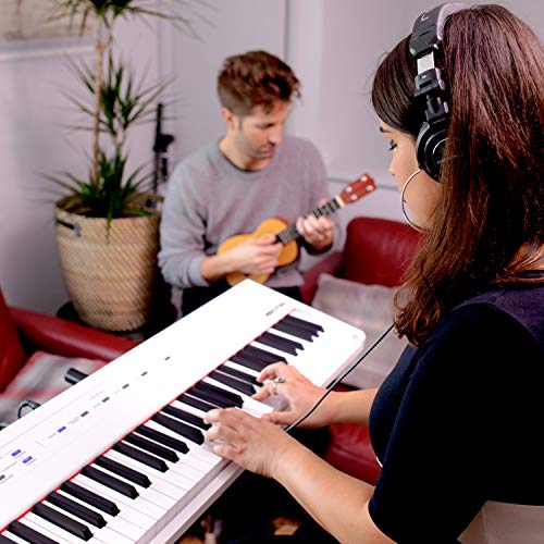 6 Alesis+Recital+White+Full+Size+Semi+Weighted