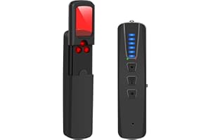 Dronewing Upgraded AI Hidden Camera Detector, Anti-Spy Camera Finder RF Signal & WiFi Scanner Hidden Devices Detector for GPS Trackers, 4 Modes for Hotel, Bathroom, Office, Car Travel Security(Black)