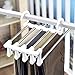 Stainless Steel Pants Hangers Jeans Clothes Organizer Folding Storage Rack Space Saver Storage Rack for Hanging