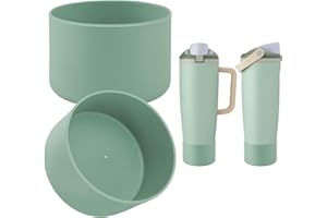 BKBY 2PCS Silicone Boot Compatible with Owala 30oz & 40oz FreeSip Sway Bottles & Tumblers, Protective Anti-Slip Bottom Cover Sleeve for Freesip Sway Tumbler