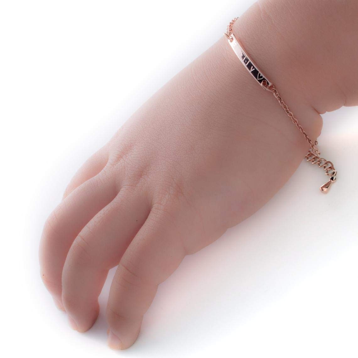 Personalized Baby Name Bracelet Jewelry Gift Custom Baby Bracelets for Infant Girls & Boys, Ideal Christmas Gift for Kids, Elegant Baby Bracelets for Girls 1 Year Old - Perfect Holiday Keepsake