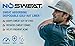 Golf Hat Sweat Liner – Prevents Stains & Odor by NoSweat- Patented Technology Made in The USA (25) Blk