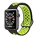YC YANCH Greatou Compatible for Apple Watch Band 38mm 40mm,Soft Silicone Sport Band Replacement Wrist Strap Compatible for iWatch Apple Watch Series 5/4/3/2/1,Nike+,Sport,Edition,S/M,Black Volt