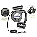 Cozzine Retractable Dog Leash With Light, Adjustable Dog Walking Leash Retractable 3 in 1 with LED Flashlight, Bag Dispenser (Black)