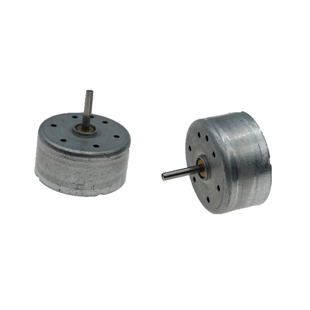 tooloflife 2 Pieces Mini Motor Electric Motor DC 1.5-9V 3500-7000 RPM Wireless Motor for DIY Toys, Scientific Experiments, Model Remote Control