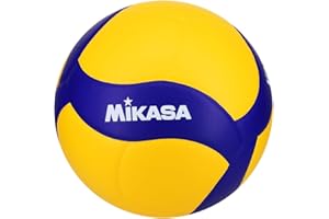 Mikasa V330W, Competition Club Indoor Game Volleyball, Blue/Yellow