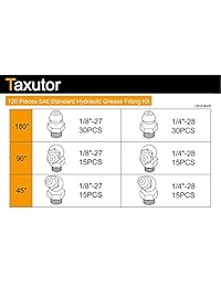 Taxutor   Juego de 20 unidades de grasa hidráulica métrica MM SAE