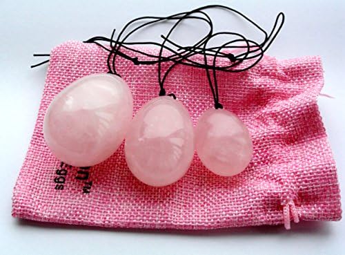 Topsalon Kegel Balls Yoni Egg Set of 3- Rose Quartz - Predrilled, Hand Crafted, Natural Wax For Women Exercise Handmade