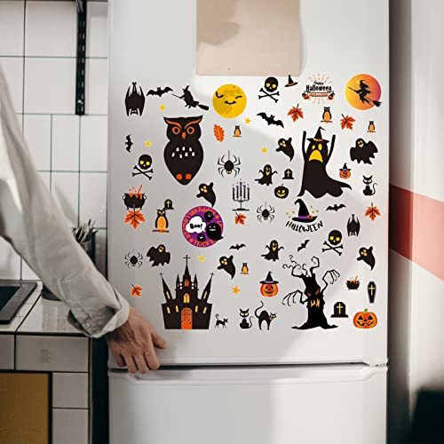 Halloween Decorations Window Clings Decals Wall Decor Kids Cute Indoor Sticker 117 PCS