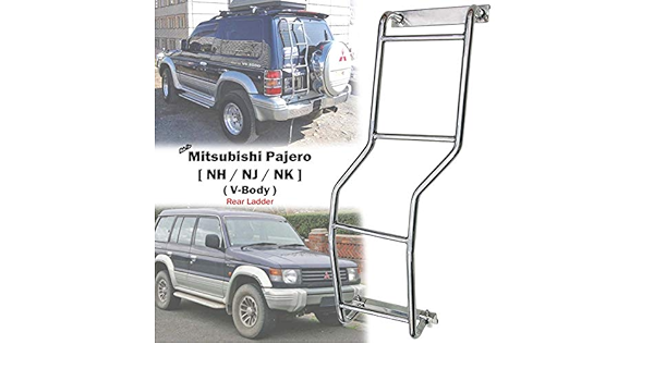 1 escalera de techo trasera de acero inoxidable para ...