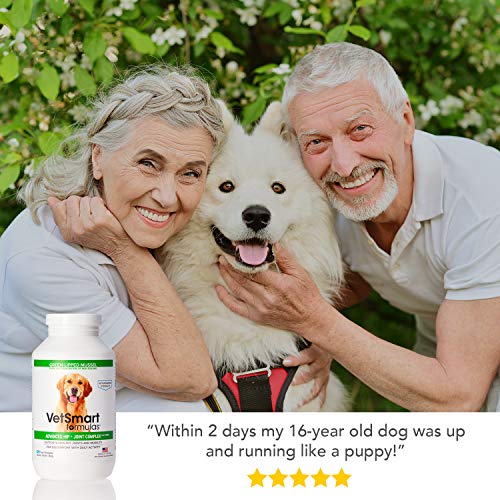 VetSmart Formulas Advanced Hip + Joint Complex with Green-lipped Mussel - Veterinarian Strength Dog Joint Pain Relief - 3 Bottle Pack - Thumbnail 5