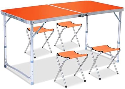 folding table and 4 chairs