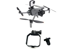 Wtohoby Top Camera Mount Adapter for DJI Mini 5 Pro/Mini 4 Pro/MINI 3/3PRO/Drone,1/4 Inch Screw Tripod Extension Bracket for DJI Nano/Osmo 360/Insta360 GO Ultra/GO 3S, LED & Vlogging Accessories