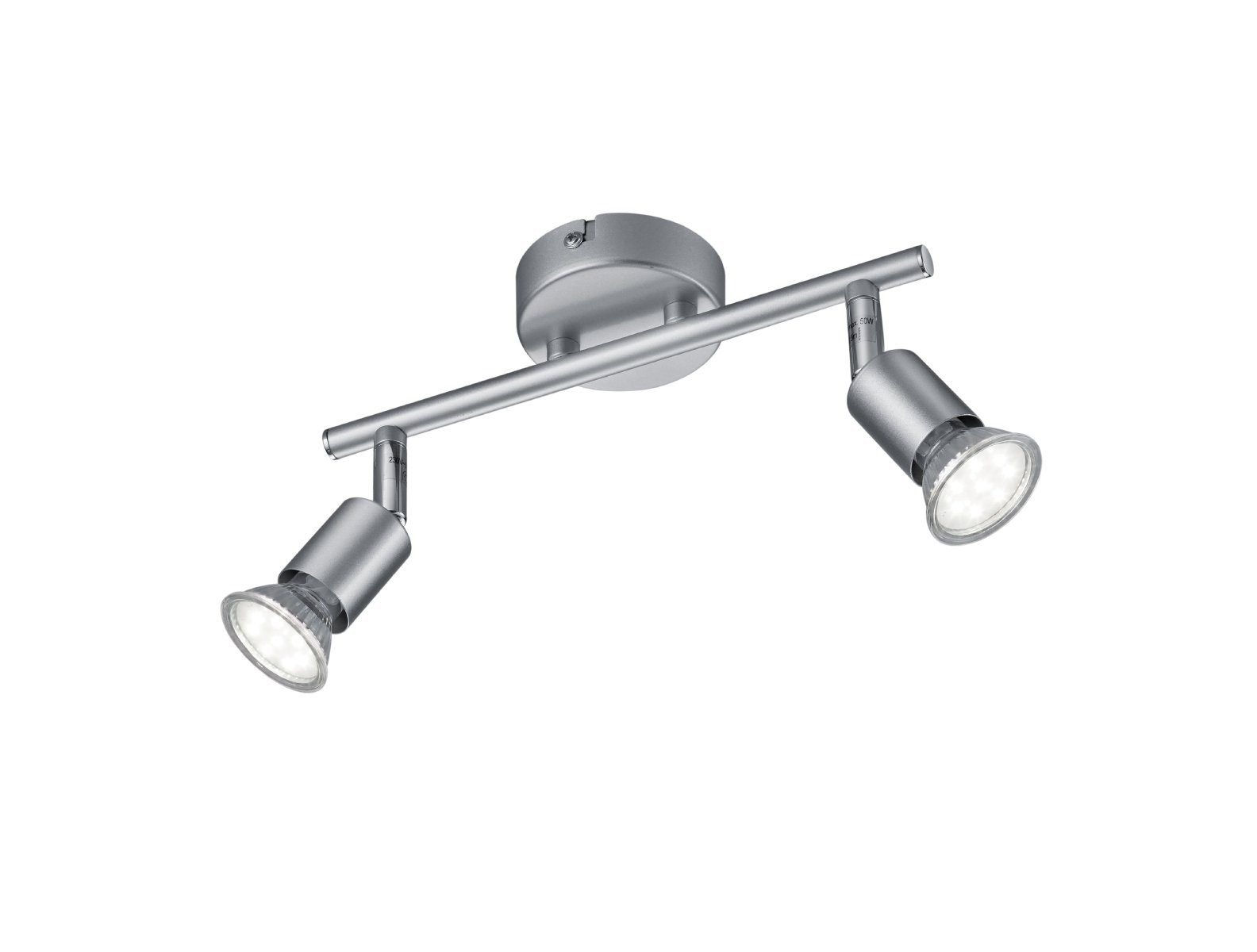 Reality Leuchten R86912187 Paris A+ LED Ceiling Light, Metal, 3 W, GU10, Titanium, 8 x 25 x 13.5 cm