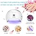48W UV Led Nail Dryer, CHIMOCEE Smart Curing Lamp, Auto Sensor Nail Gel Polish Dryer With 4 Timer Setting, Professional For All Brand Type of Gel Nail Polish (White)