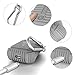 MeanLove AirPods Case, Accessories Kits for Airpods Charging Case, Flex Armor Series AirPods Cover Skin with Keychain/Magnetic Airpods Strap, Gray