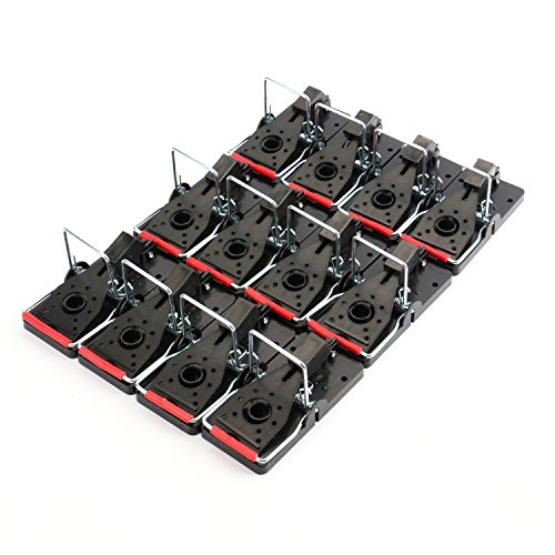 Tosnail Snap-E Mouse Traps Quick Mouse Traps - 12 Pack