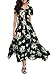 VintageClothing Women's Floral Maxi Dresses Boho Button Up Split Summer Casual Long Dress Beach Party Dress