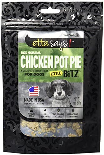 etta says! Little Bitz 100% Natural Soft Dog Treats (Chicken Pot Pie) by Etta Says