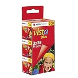 Agfa Photo Vista Plus 200 Flexible Color Film, 3 Pack 135-36 Exposure