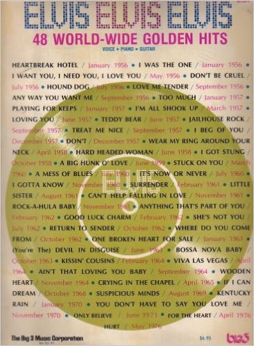 Elvis 48 World Wide Golden Hits For Voice Piano Or Guitar The Big 3 Music Corporation New York Amazon Com Books