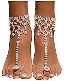 Bienvenu Women Barefoot Sandals Beach Foot Jewelry Wedding Chain,Sliver_2