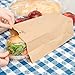 Duro 4# Kraft Paper Lunch Bags 100 Count - Bulk Disposable Paper Sacks, Dubl Life SOS Brown Bag for Candy, Snacks & Treats - 5.00 x 3.12 x 9.75 Inches