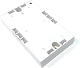 DRUT 2 Gang Surface Mount Back Box Pattress 145x86x25mm White view 2