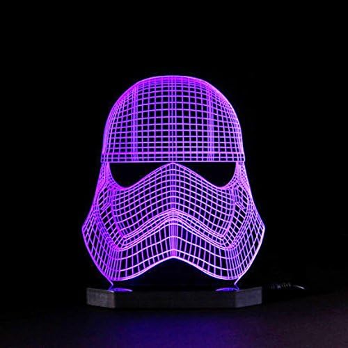 3D Illusion Captain Phasma Lamp Star War Led Night Light Table Lamp Kids Room Bedroom Gift