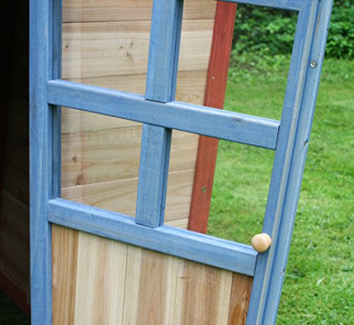 redwood lodge wooden playhouse