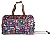 Lily Bloom Pattern 22 Inch Duffel Bag with 2-Rolling Wheels, Weekender Overnight Travel Lightweight Carry-On Suitcase For Women