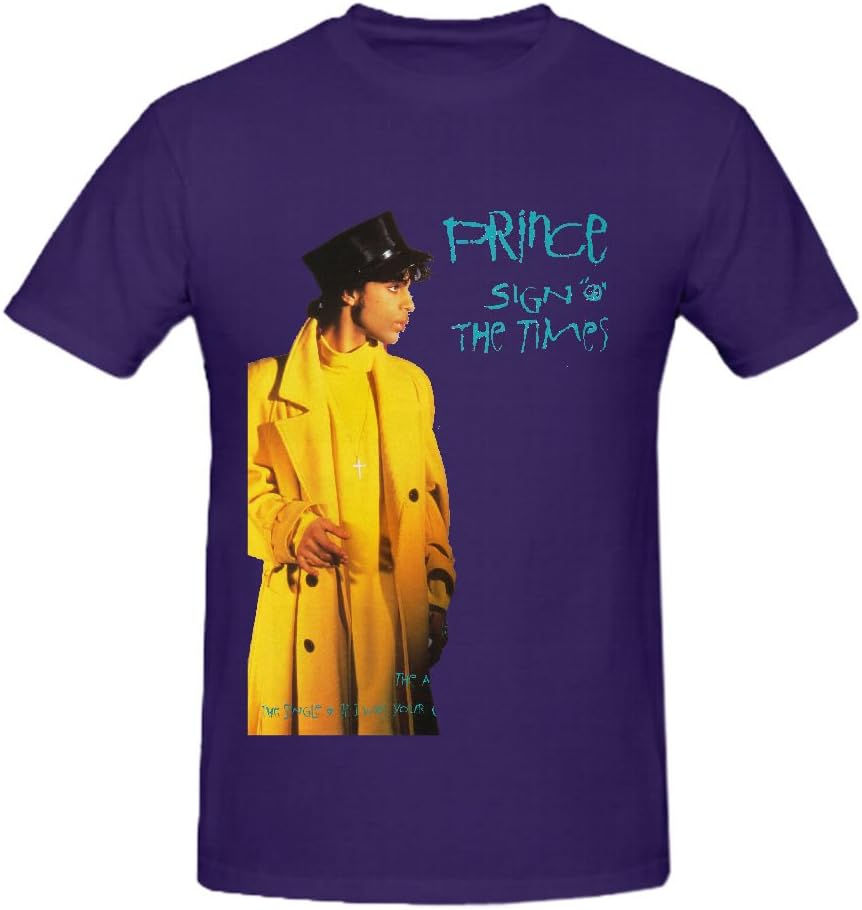 Prince Sign O The Times (disc 1) Pop Tour Men Round Neck Short Sleeve Tee Shirt