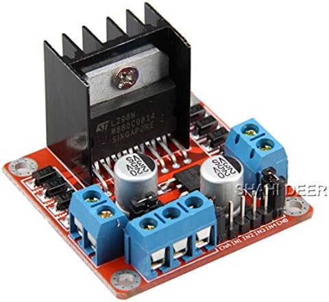 SHAHIDEER L298N H-Bridge Dual H Bridge DC Stepper Motor Driver Controller Board Module for Arduino DIY 1pcs