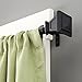 Kenney KN75797 Seville Square End Standard Decorative Window Curtain Rod, 90-130