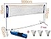 SoBuy Height Adjustable Tennis Nets, Badminton Net,with stand / frame,includes Fastening Devices, SFN03,Lengthen:196.8inch