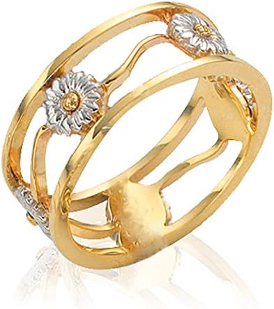 Clogau Gold 9ct Yellow and White Gold Daisy Ring