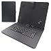 Universal Folding Leather Folio Case Cover Stand & Micro USB Keyboard for 9-10.1" Tablets, Yuntab 10.1inch Tablet, Samsung Galaxy Tab A 10.1inch, CHUWI Hi10 Pro, Simbans TangoTab 10 and More, Black primary