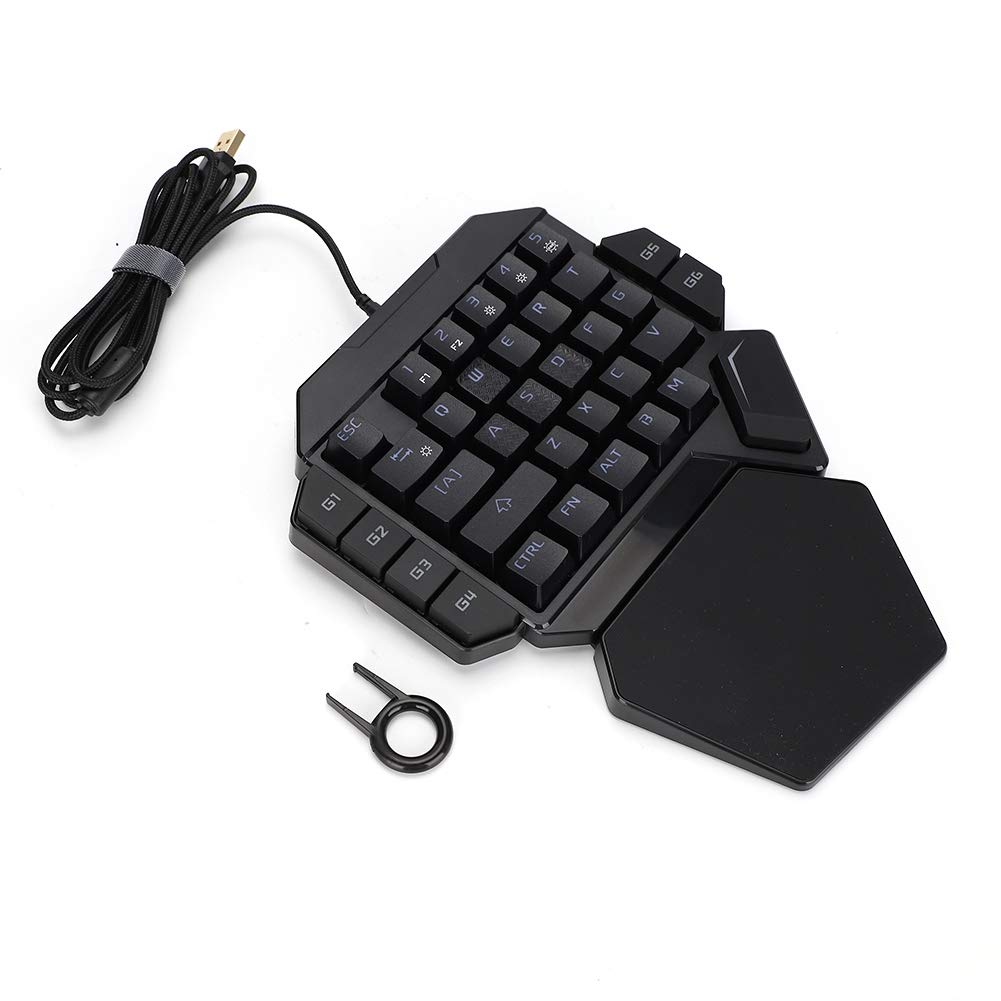Keyboards Electronics One Handed Gaming Keyboard 35Key Portable RGB